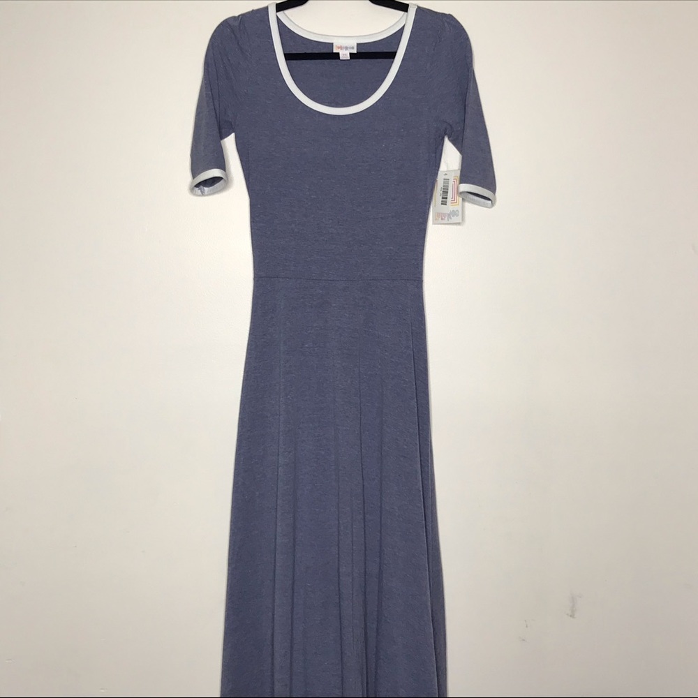 LuLaRoe Ana XS - Slate & White